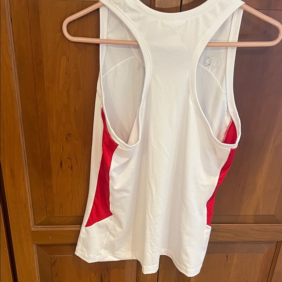 Champion White Tank Top with Red Side Panels - Picture 2 of 4